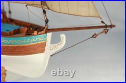 Sweden Yacht Sail Boat Scale 124 21 540 mm Wood Ship Model kit Shi cheng