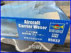 TRUMPETER # 05633 1/350th SCALE DKM AIRCRAFT CARRIER WESER MODEL KIT