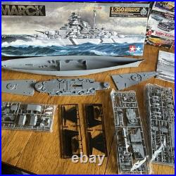 Tamiya 78013 1/350 German Battleship Bismarck Plastic Model Ship Kit COMPLETE