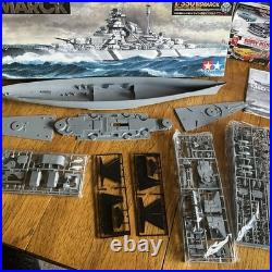 Tamiya 78013 1/350 German Battleship Bismarck Plastic Model Ship Kit COMPLETE