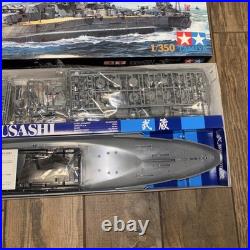 Tamiya 78031 Japanese Battleship Musashi 1/350 Scale Plastic Model Kit Open Box