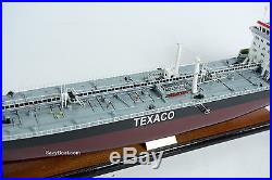 Texaco Stockholm Oil Tanker Handmade Wooden Ship Model 31
