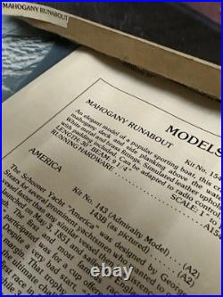 The Laughing Whale Mahogany Runabout Kit VINTAGE NIB