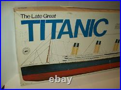 Titanic Ocean Liner Steam Ship By Entex 1/350 Scale 30'' Vintage Rare