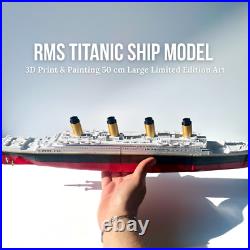 Titanic Ship Model 50cm 3D Printed Collectible Nautical Home Decor Gift Titanic Ship Model 50cm 3D Printed Collectible Nautical Home Decor Gift