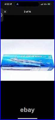 Trumpeter 1/350 USS Nimitz CVN-68 Aircraft Carrier Model Kit (1975) UNASSEMBLED Trumpeter 1/350 USS Nimitz CVN-68 Aircraft Carrier Model Kit (1975) UNASSEMBLED
