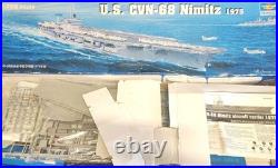 Trumpeter 1/350 US CVN-68 Nimitz Aircraft Carrier 1975 Model Kit 05605 Open Box