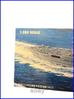 Trumpeter USS CV-2 Lexington Carrier 05/1942 1/350 Model Ship Complete READ