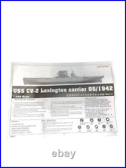 Trumpeter USS CV-2 Lexington Carrier 05/1942 1/350 Model Ship Complete READ