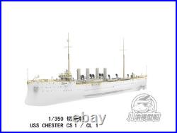 USS CHESTER CY534 CS1/CL1 Model Kit-Detailed Naval Cruiser Assembly Set #1/350