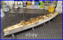 USS CHESTER CY534 CS1/CL1 Model Kit-Detailed Naval Cruiser Assembly Set #1/350