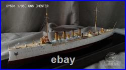 USS CHESTER CY534 CS1/CL1 Model Kit-Detailed Naval Cruiser Assembly Set #1/350