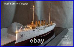 USS CHESTER CY534 CS1/CL1 Model Kit-Detailed Naval Cruiser Assembly Set #1/350