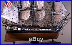 USS CONSTELLATION 42 wood model ship large scaled American sailing boat