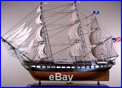 USS CONSTITUTION 52 large scaled wood model ship American historic sailing boat