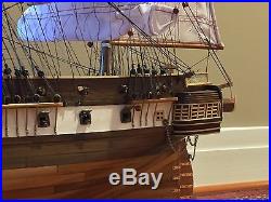 USS Constellation Museum Quality Wooden Ship Model, 38 Fully Assembled