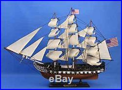 USS Constitution 24 Tall Wooden Model Warship Decorative Ship Pre-Assembled New