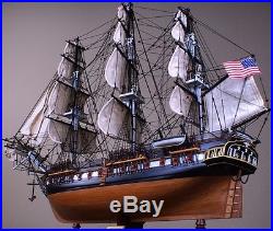 USS Constitution 36 wood model ship historic American tall sailing boat