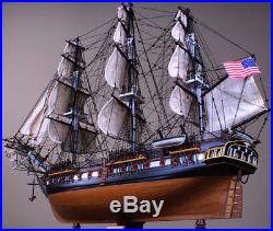 USS Constitution 36 wood ship model sailing American tall boat