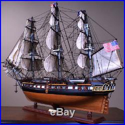 USS Constitution 36 wood ship model sailing tall boat