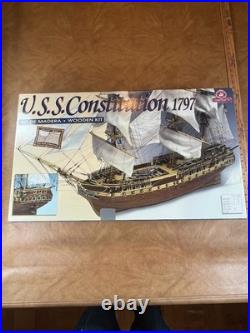 USS Constitution Constructo Modelismo 1797 Ship 182 Scale Wood Model Kit NOS