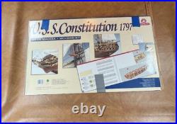 USS Constitution Constructo Modelismo 1797 Ship 182 Scale Wood Model Kit NOS