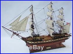 USS Constitution Tall Ship Assembled 35 Built Wooden Model Ship