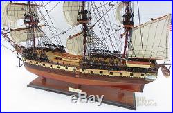 USS Constitution Tall Ship Assembled 35 Built Wooden Model Ship