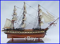 USS Constitution Tall Ship Assembled 35 Built Wooden Model Ship