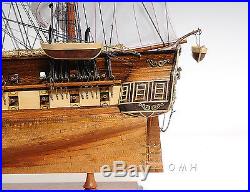 USS Constitution Tall Ship Assembled 38 Copper Bottom Built Wooden Model Boat