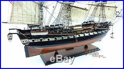 USS Constitution Tall Ship Full Assembled 37 Wooden Model Ship