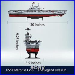 USS Enterprise Aircraft Battleship Model Kit 1883Pcs WW2 Navy Ship Display