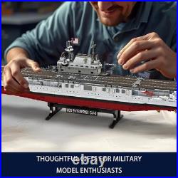 USS Enterprise Aircraft Battleship Model Kit 1883Pcs WW2 Navy Ship Display