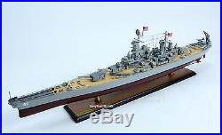 USS Missouri BB-63 Iowa-class Battleship 40 Handmade Wooden Ship Model