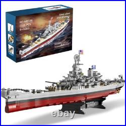 USS Missouri Blocks-2228PCS Large Battleship Model Warship Building Toy Set