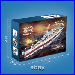 USS Missouri Blocks-2228PCS Large Battleship Model Warship Building Toy Set