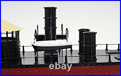 USS Monitor Civil War Ironclad Wooden Ship Scale Model 24 US Navy Warship Boat