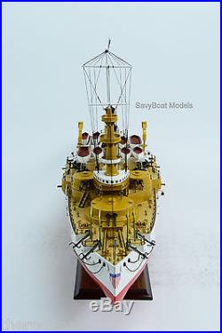 USS Oregon Pre-dreadnought Indiana-class Battleship 40 Wooden Ship Model