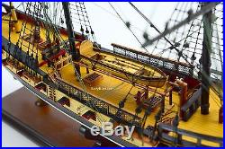 USS Rattlesnake Tall Ship 28 Handmade Wooden Ship Model Fully Assembled