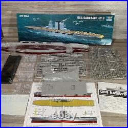 USS Saratoga CV-3 Trumpeter 05607 Model Kit Scale 1/350 Ship New Sealed Parts