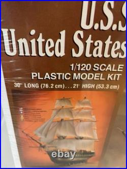USS United States 1/120 Scale Unassembled Model Kit Monogram # 3706 New Sealed