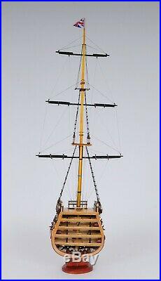 USS Victory Cross Section Tall Ship 35.25 Built Wood Model Boat Assembled