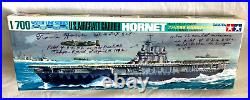 US Aircraft Carrier Hornet Signed & Sealed Tamiya Model Kit 1700 Scale WithCOA