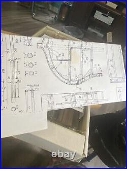 U. S. S. Constitution Cross-Section Model Ship Kit 193 Italy OPEN BOX W Extras