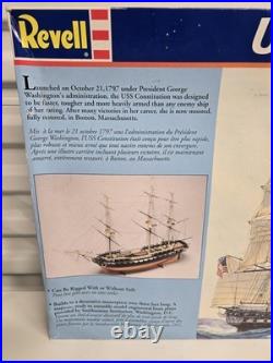 U. S. S Constitution Old Ironsides Revell 196 Ship Model OPEN BOX UNASSEMBLED