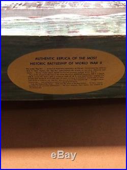 U. S. S. Missouri By Sterling Models 1968 Unassembled Complete With Ship Fittings