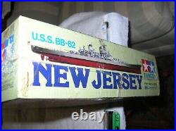 Uss Battleship New Jersey Sealed 1/350 Scale Model Ship #78005 Tamiya From Japan