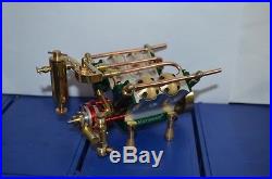 V4-cylinder steam engine (with Steam boiler feed pump) Free Shipping