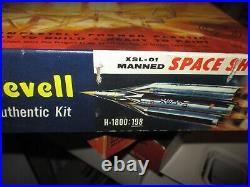 VINTAGE 1957 Revell 196 XSL-01 Manned Space Ship Model Kit #H-1800-198NEW OB