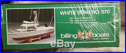 VINTAGE BILLING BOATS WHITE STAR No. 570 BOAT / SHIP 21 Model Kit Boat NIB